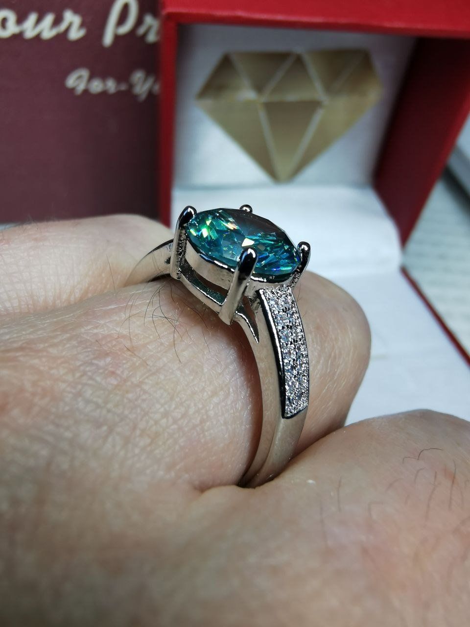 Anelli: Bague avec zircons – Nuovo e nell'imballaggio originale da Reconvilier venduto da Tsma67 7