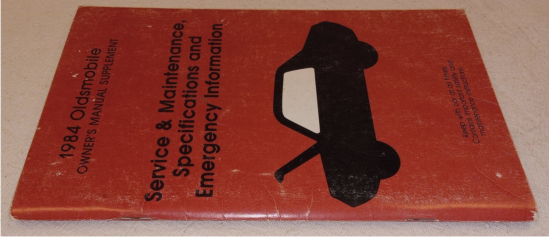 Libri: 1984 OLDSMOBILE  Owner's Manual  SUPPLEMENT – Usato da Hätzingen venduto da memory-lane
