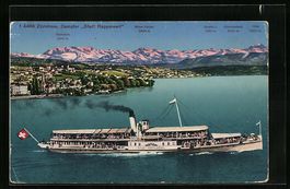 Dampfer Stadt Rapperswil auf dem Schweiz