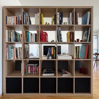 Étagère KALLAX IKEA effet Chêne, 182x182 cm