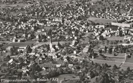 Fliegeraufnahme von Reinach / AG  - (1960)