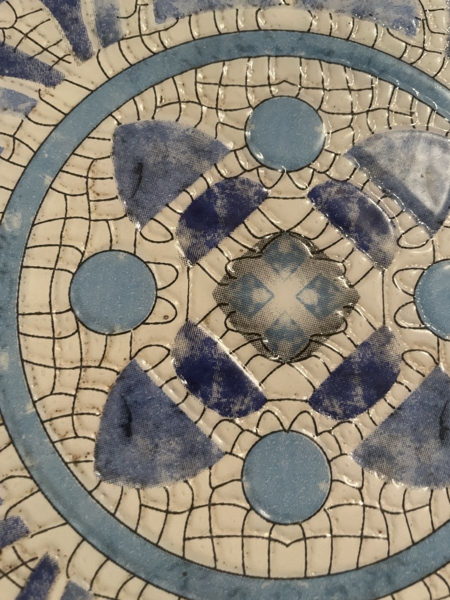 Sgabelli: Alter Mosaik Beistelltisch / Hocker – Usato da Schaffhausen venduto da marakesch41 2