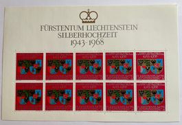 Liechtenstein Kleinbogen 1968 **