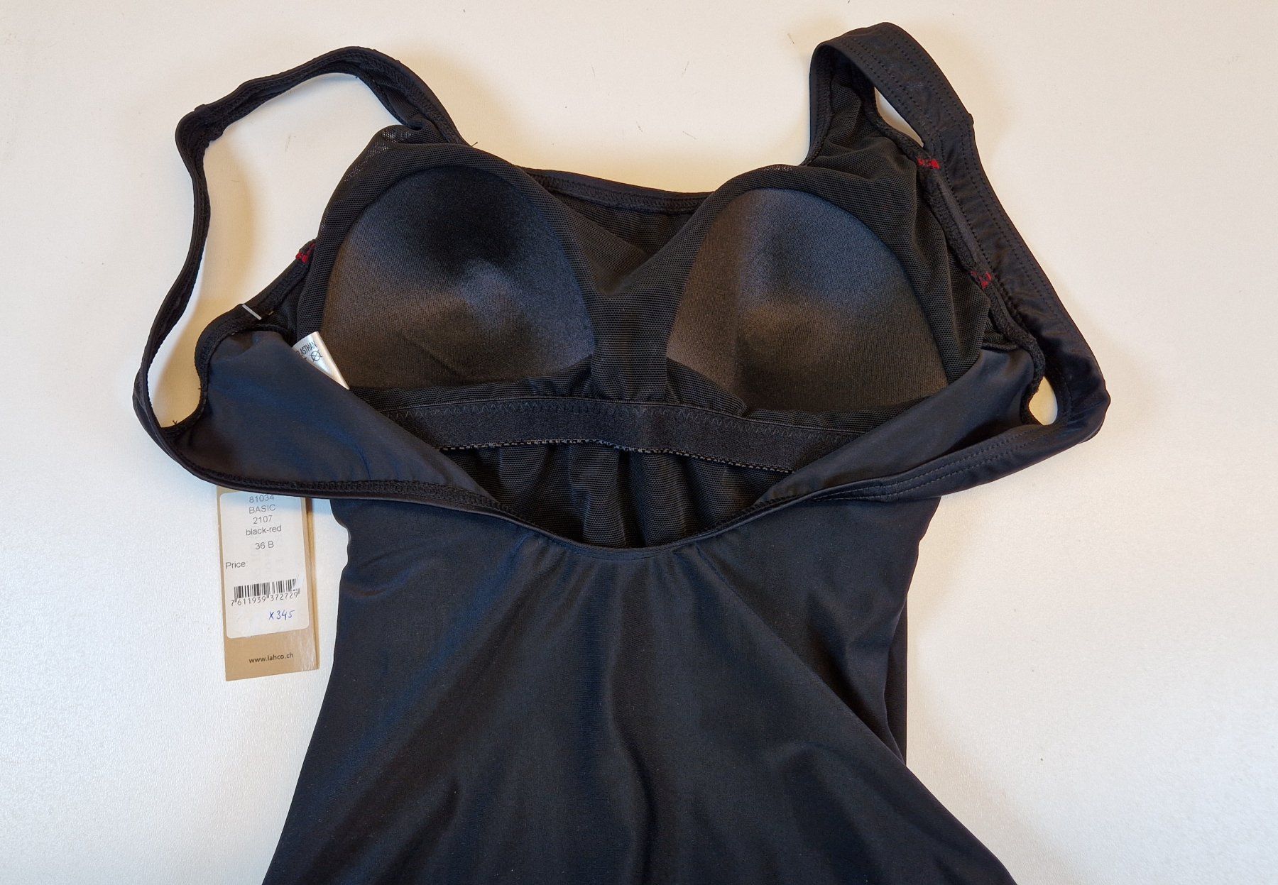Lahco Costumi da bagno & Bikini: Badehose Damen 36B Lahco Basic Black Red / Rabatt 50% - 70%! – Nuovo e nell'imballaggio originale da Braunau venduto da Brand-Store 8