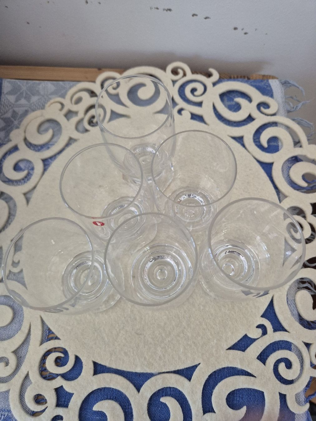 Iittala Bicchieri: Iittala Joiku Sherrygläser / Schnapsgläser – Usato da Oberdiessbach venduto da Finland1977 3