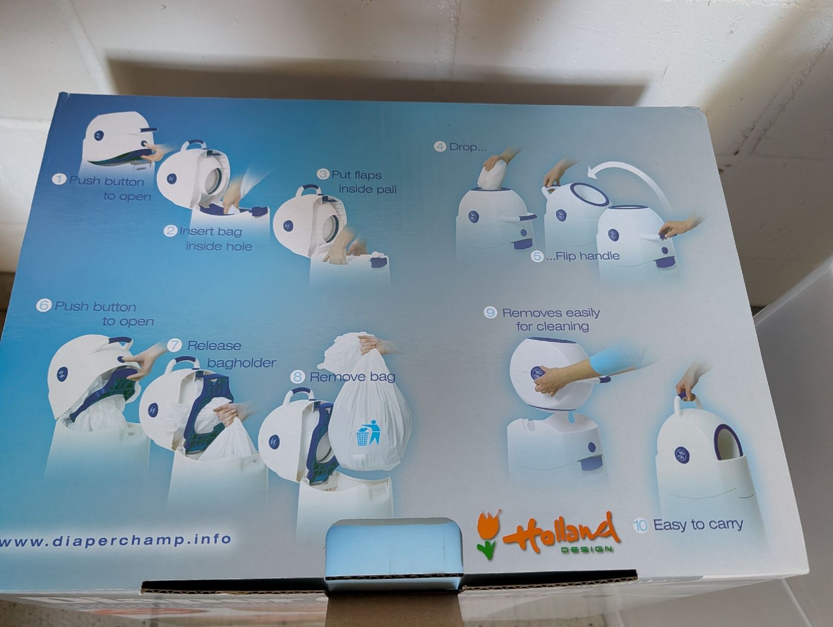Cestini per rifiuti: Diaper Champ Windeleimer weiss  – Usato da Stüsslingen venduto da mar_6rh2 1