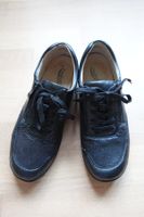Damen Schuhe medicus 39 d'blau Leder mit Reissverschluss