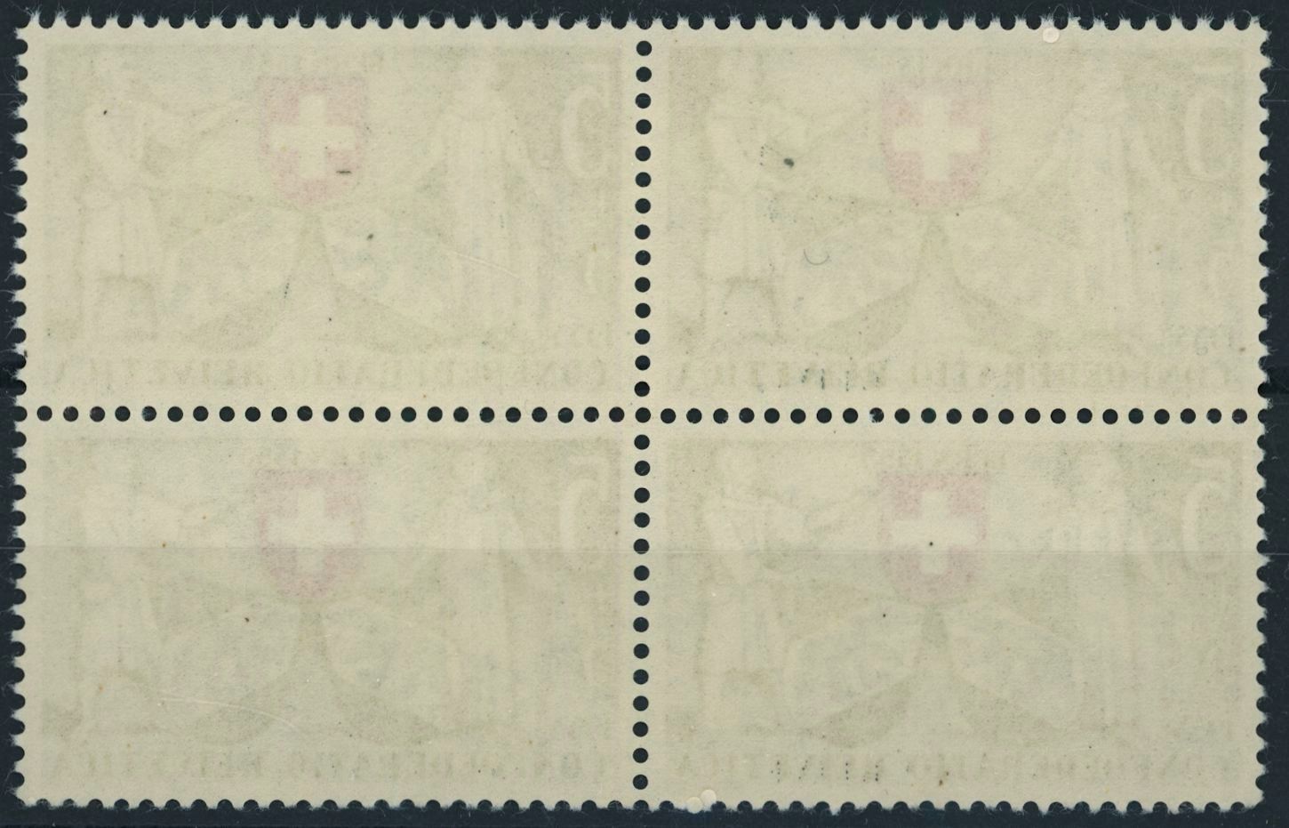 Tutti i francobolli: 1953 - Pro Patria - Viererblock - Abart - postfrisch ** – Nuovo (secondo la descrizione) da Schindellegi venduto da leecollect 1