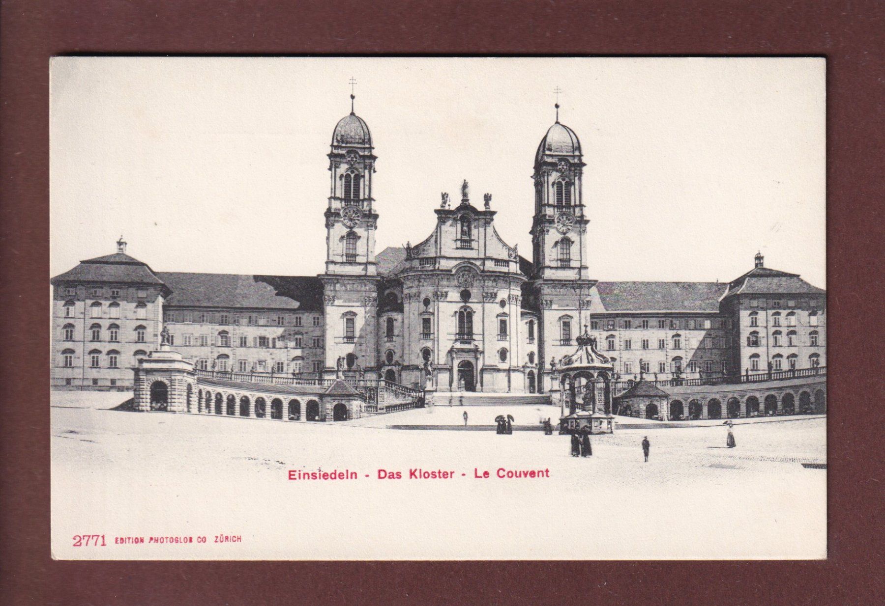 Cartoline postali: EINSIEDELN - Kloster – Usato da Pully venduto da nicecards
