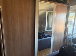 Kleiderschrank mit Schiebetüren & Spiegel 280 × 220 cm