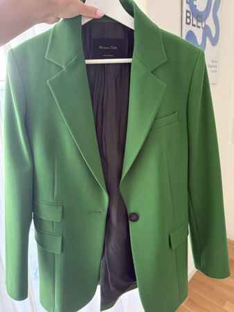 Massimo Dutti Green Blazer Size L Good Condition
