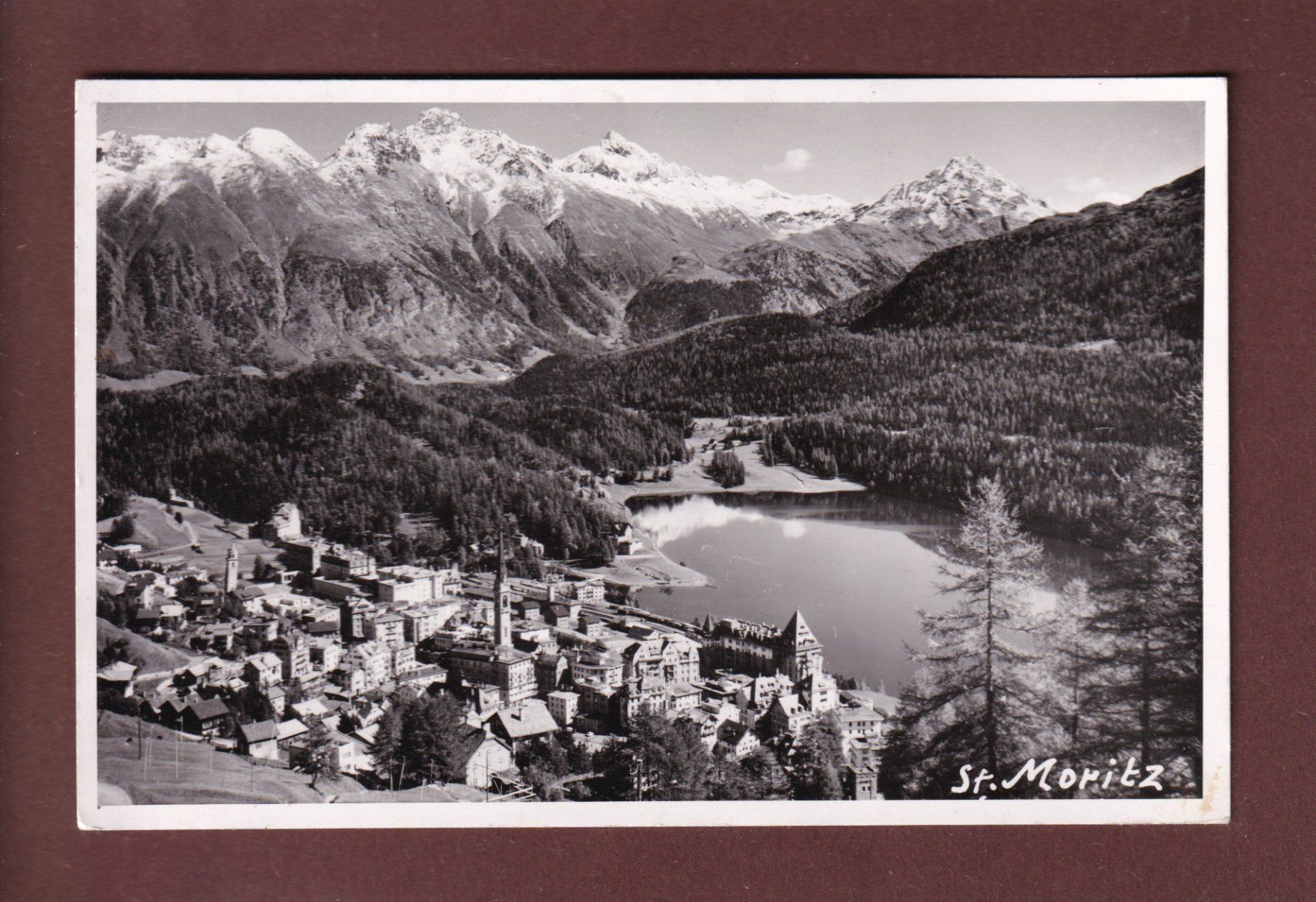 Cartoline postali: ST. MORITZ - 1965 – Usato da Pully venduto da nicecards