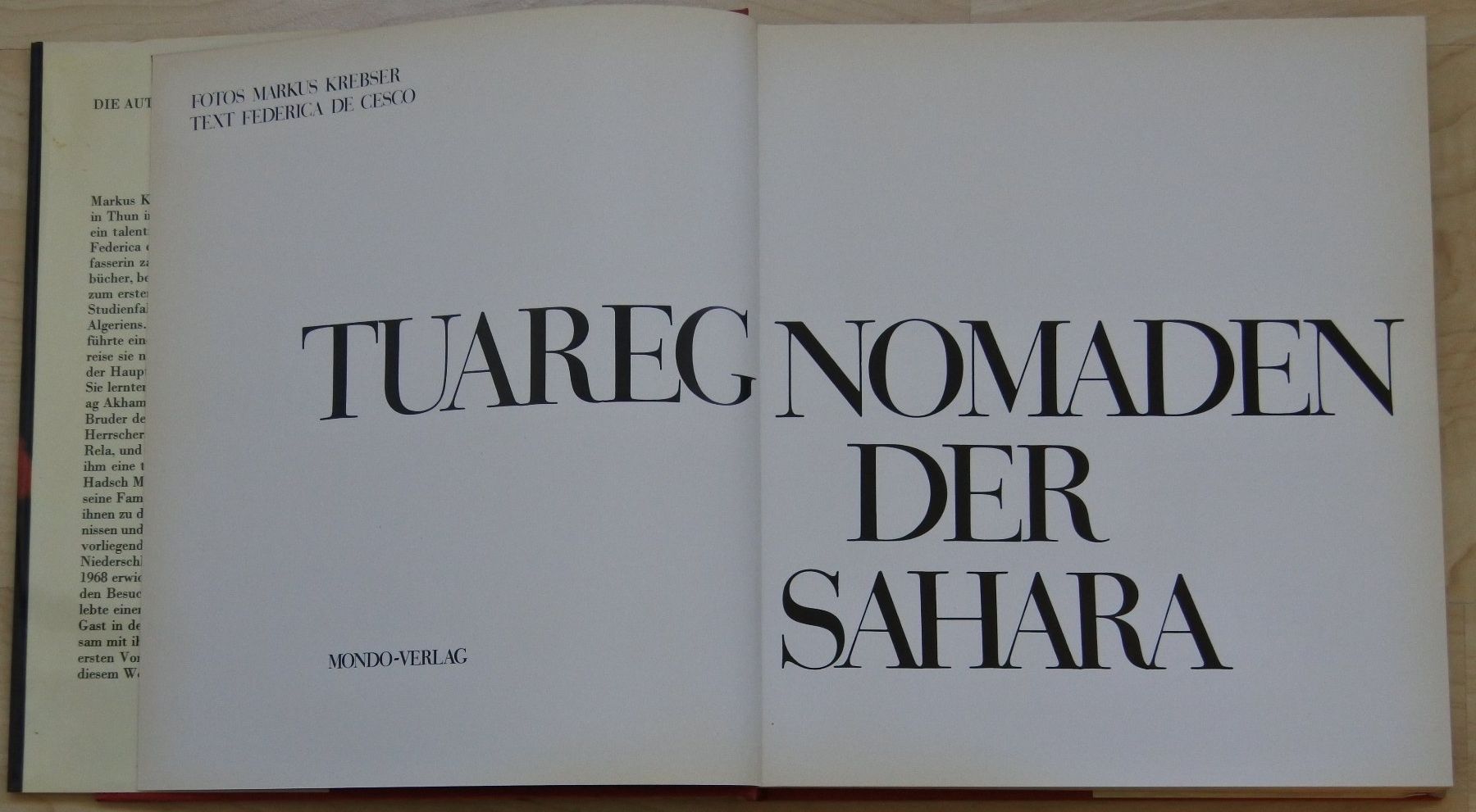 Libri: TUAREG Nomaden der Sahara – Usato da Bäch SZ venduto da Parog 1