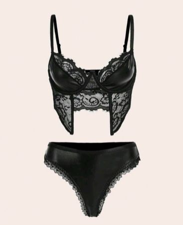 Gothic Kunstleder Unterwäsche Gr S  *neu*