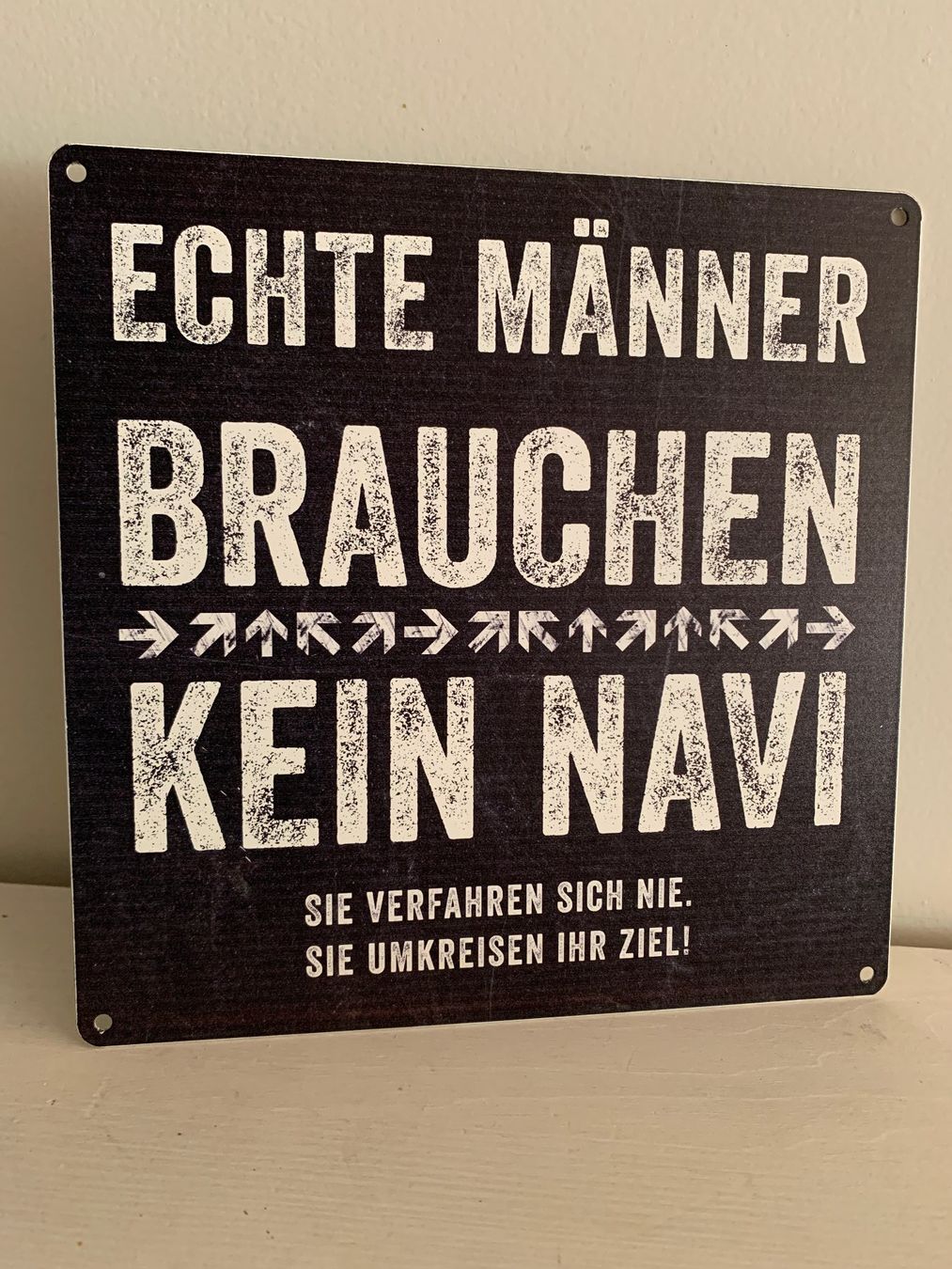 Schilder: cooles echte Männer Blech-Schild – Neu (gemäss Beschreibung) aus St. Gallen von Miousch