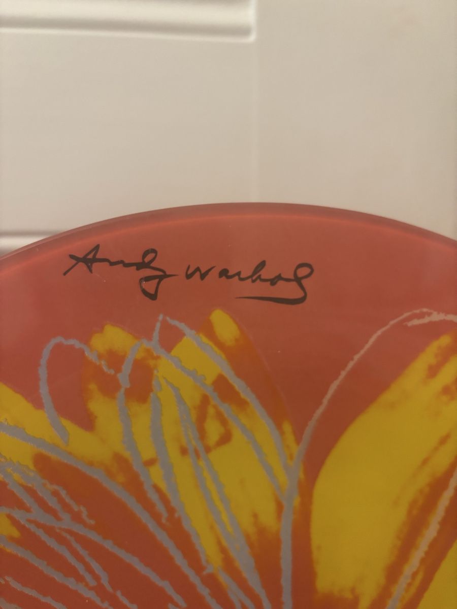 Rosenthal Piatti: Plat Andy Warhol Fleur signée Rosenthal – Usato da Genève venduto da ati_tj8f 5