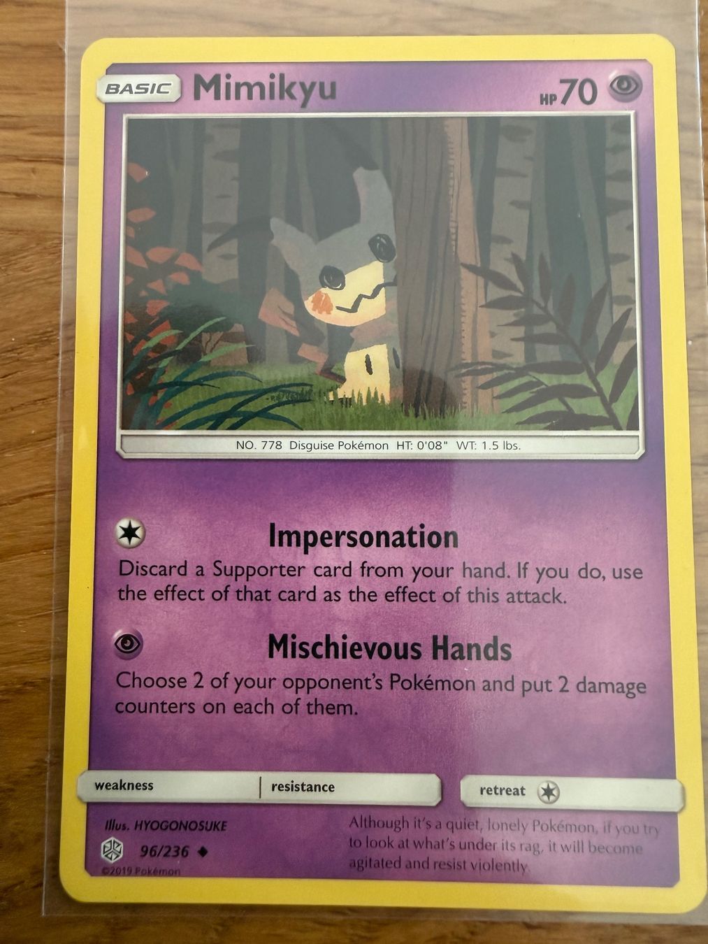Pokémon Sammelbilder & Trading cards: Mimikyu 96/236 – Gebraucht aus Amriswil von sim_nlb6