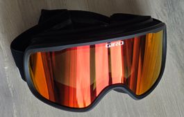 Skibrille Giro schwarz orange verspiegelt