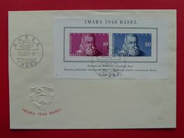 19448: W31 IMABA-Block auf Brief adresslos, Kat: 100.-