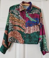 Chemise manches longues à motifs, taille S/M, garconne