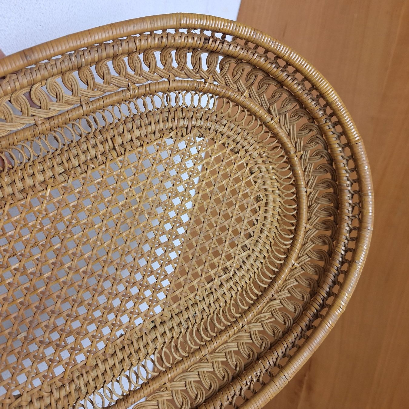Altro per la casa: Versand möglich. Feine, hübsche Flechtarbeit, ovaler Korb – Usato da Winterthur venduto da Goldpipau 8