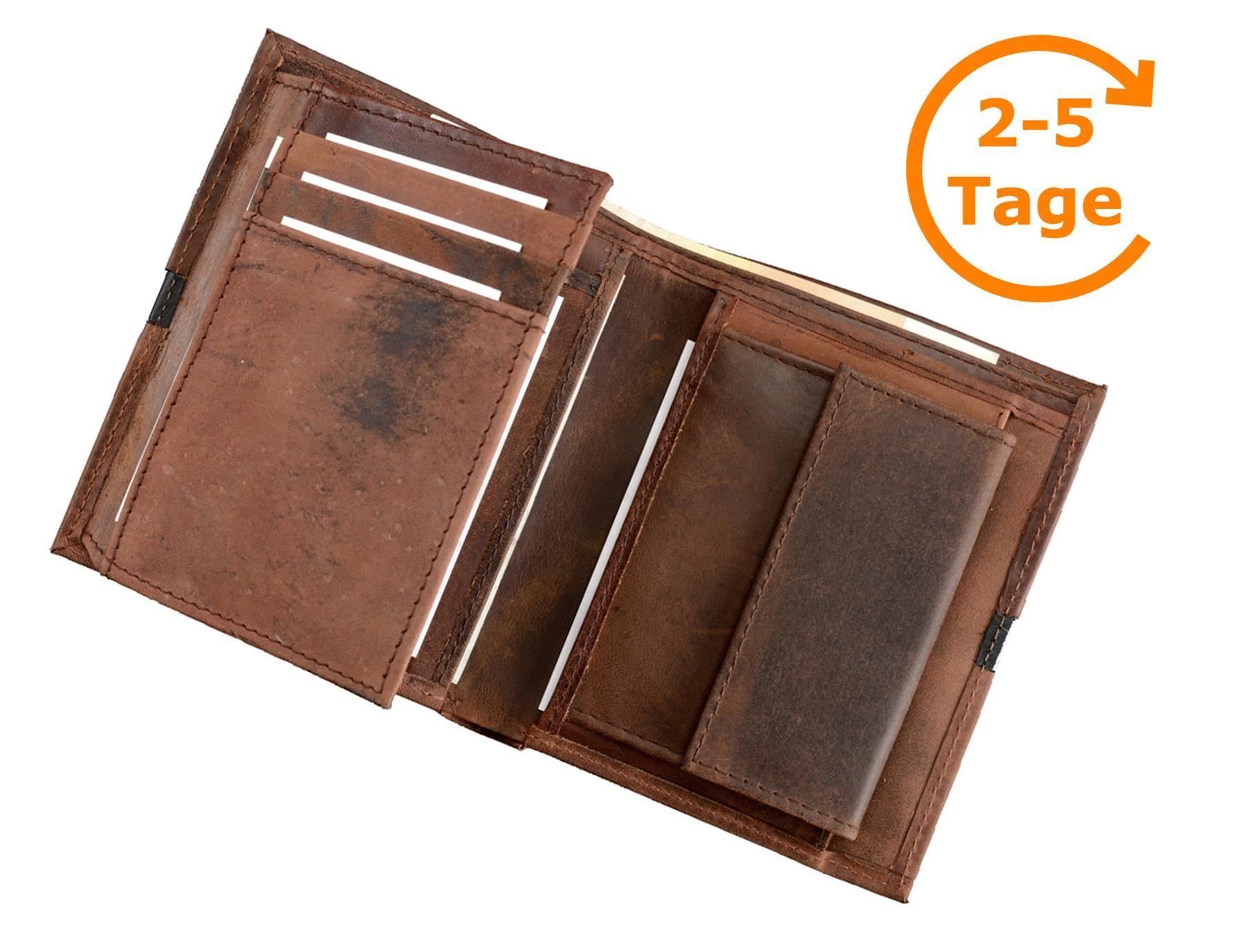 Portafogli: Geldbörse, Leder, braun, Hochformat – Nuovo e nell'imballaggio originale da St. Gallen venduto da cointec