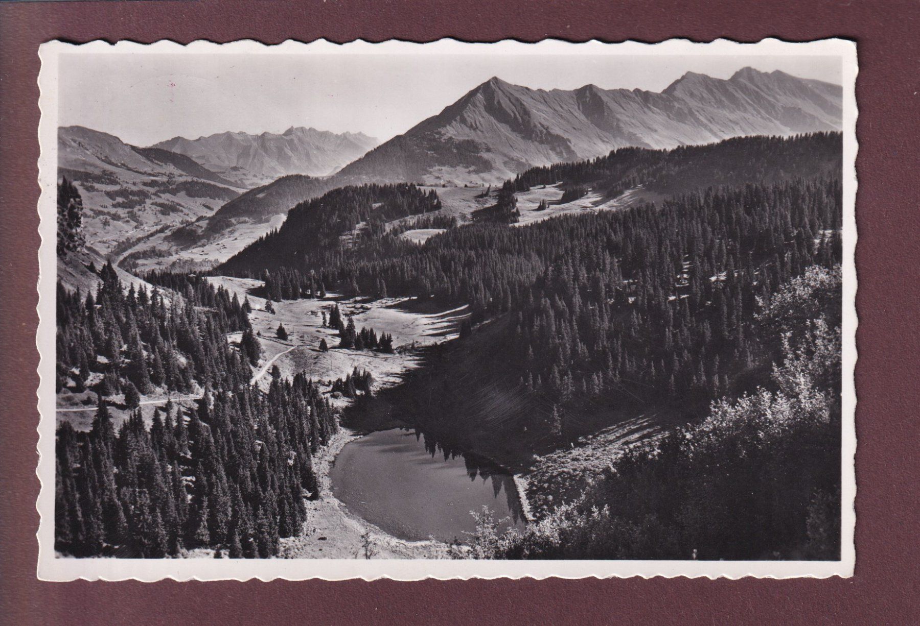 Ansichtskarten: BRETAYE - Lac Noir - 1945 Obl. Hôtel – Gebraucht aus Pully von nicecards