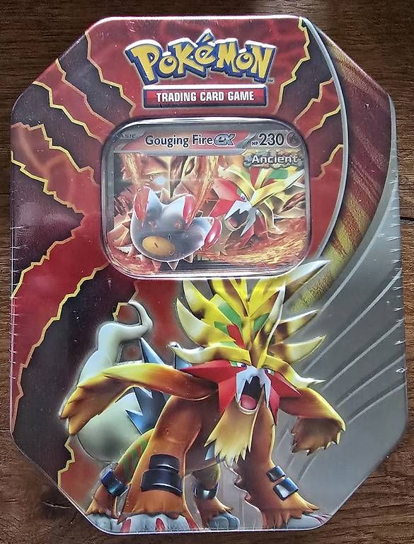 Pokémon Carte collezionabili: Pokemon Gouging Fire ex Tin – Nuovo e nell'imballaggio originale da Niederlenz venduto da mon_c7lk