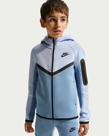 Nike Tech Fleece Kapuzenjacke hellbalu Kids