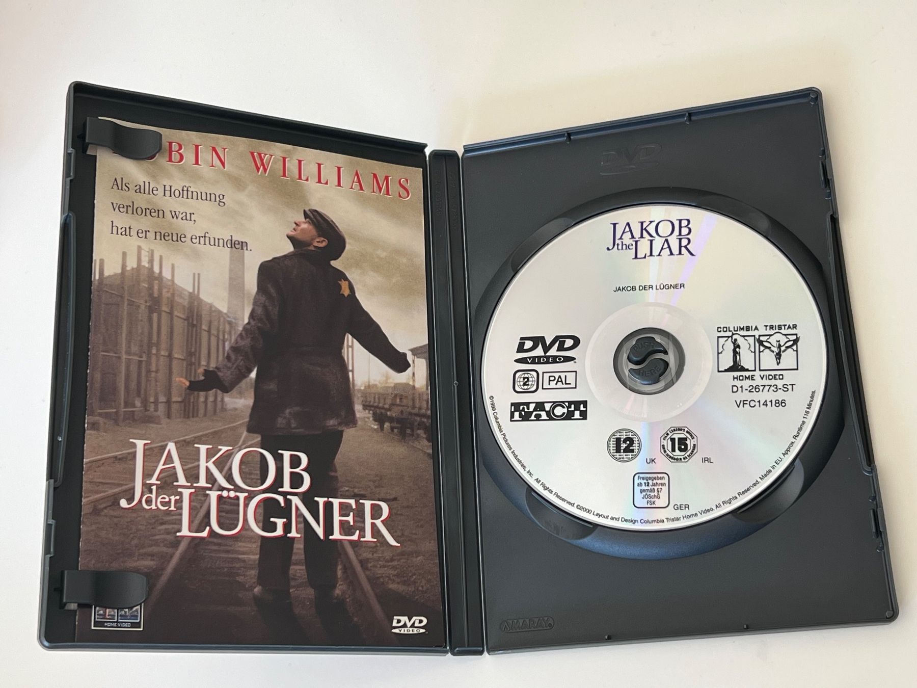 Tutti i DVDs: Jakob der Lügner DVD, Robin Williams – Usato da Altstätten SG venduto da sheamus 2