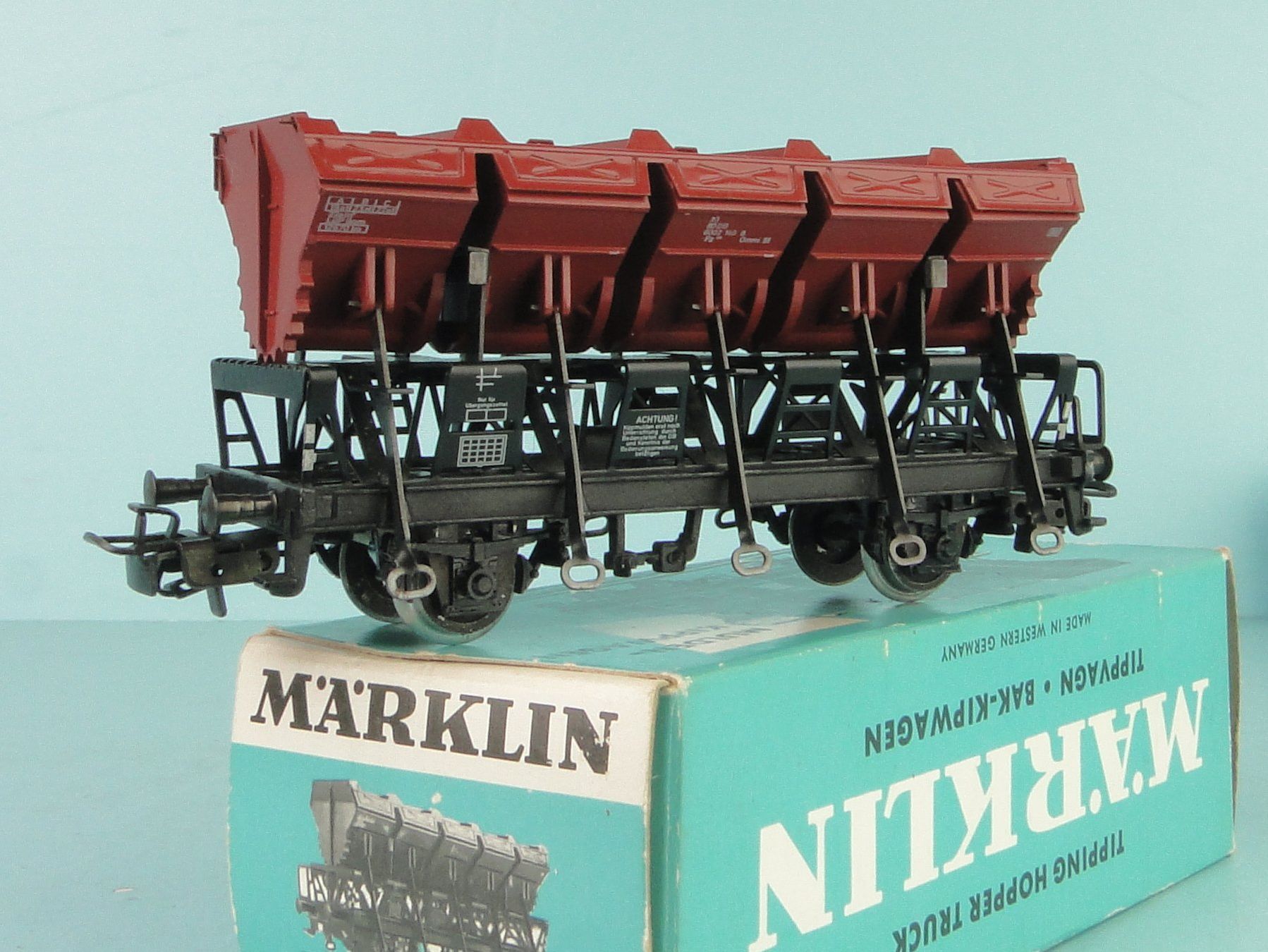 Märklin Modellini di ferrovie: Märklin 4635 Muldenkippwagen, neuwertig – Usato da Bülach venduto da cann11