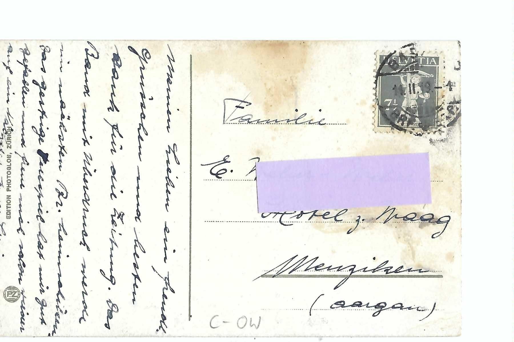 Cartoline postali: Sachseln mit Sarnersee, 1919 – Usato da Thun venduto da 44wart 1