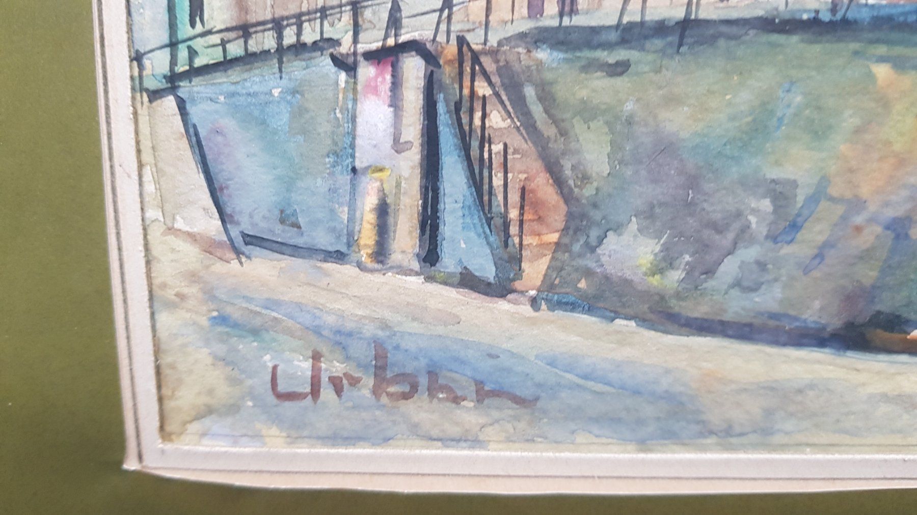 Gemälde: Max Urban - Ansicht von Basel? – Gebraucht aus Horw von Kunstreich7 2