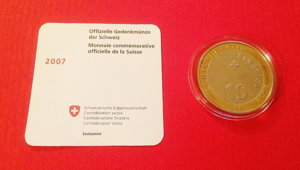 Tutti le monete: 10 Franken Steinbock 2007 PP ***TOP*** – Nuovo e nell'imballaggio originale da Anzère venduto da Strogoff1 2