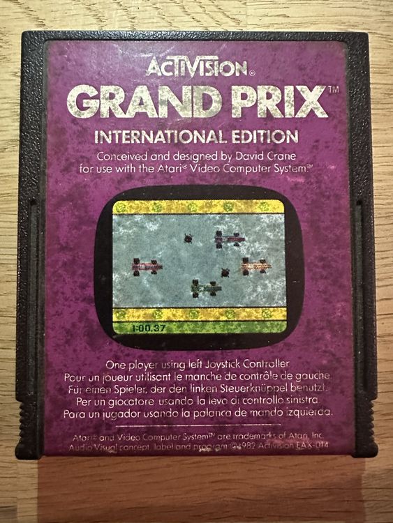 Jeu ATARI 2600 : Grand Prix Par Activision - Cartouche D'Occasion En Bon État - PAL