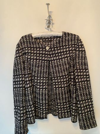 Marc Cain Jacke schwarz weiss kariert Top Zustand