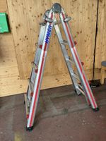 Alu Bock-Teleskop Leiter 4x5 Stufen 