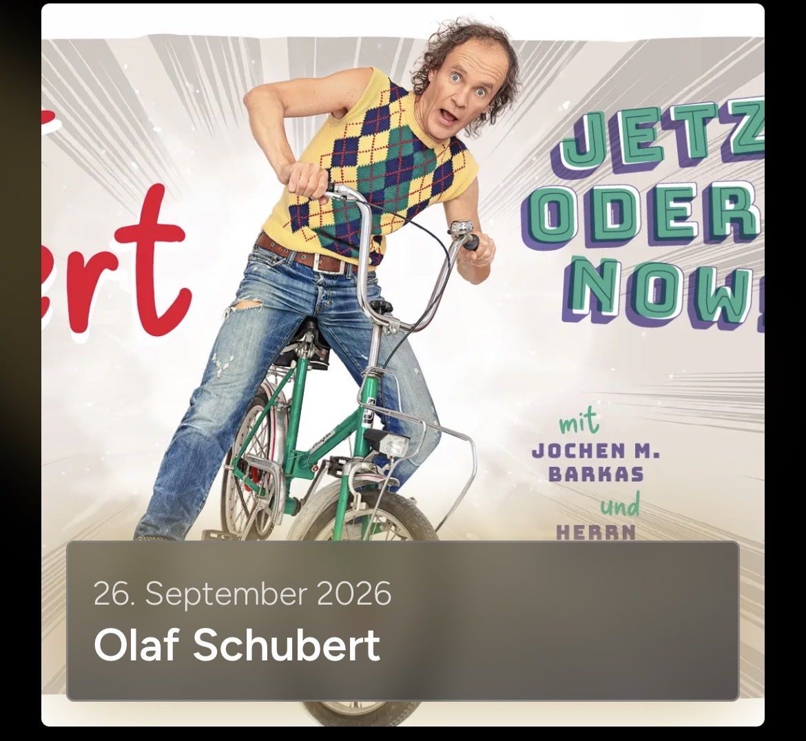 Biglietti: 2 x Tickets Olaf Schubert 26.09. – Nuovo (secondo la descrizione) da Winterthur venduto da balmer74