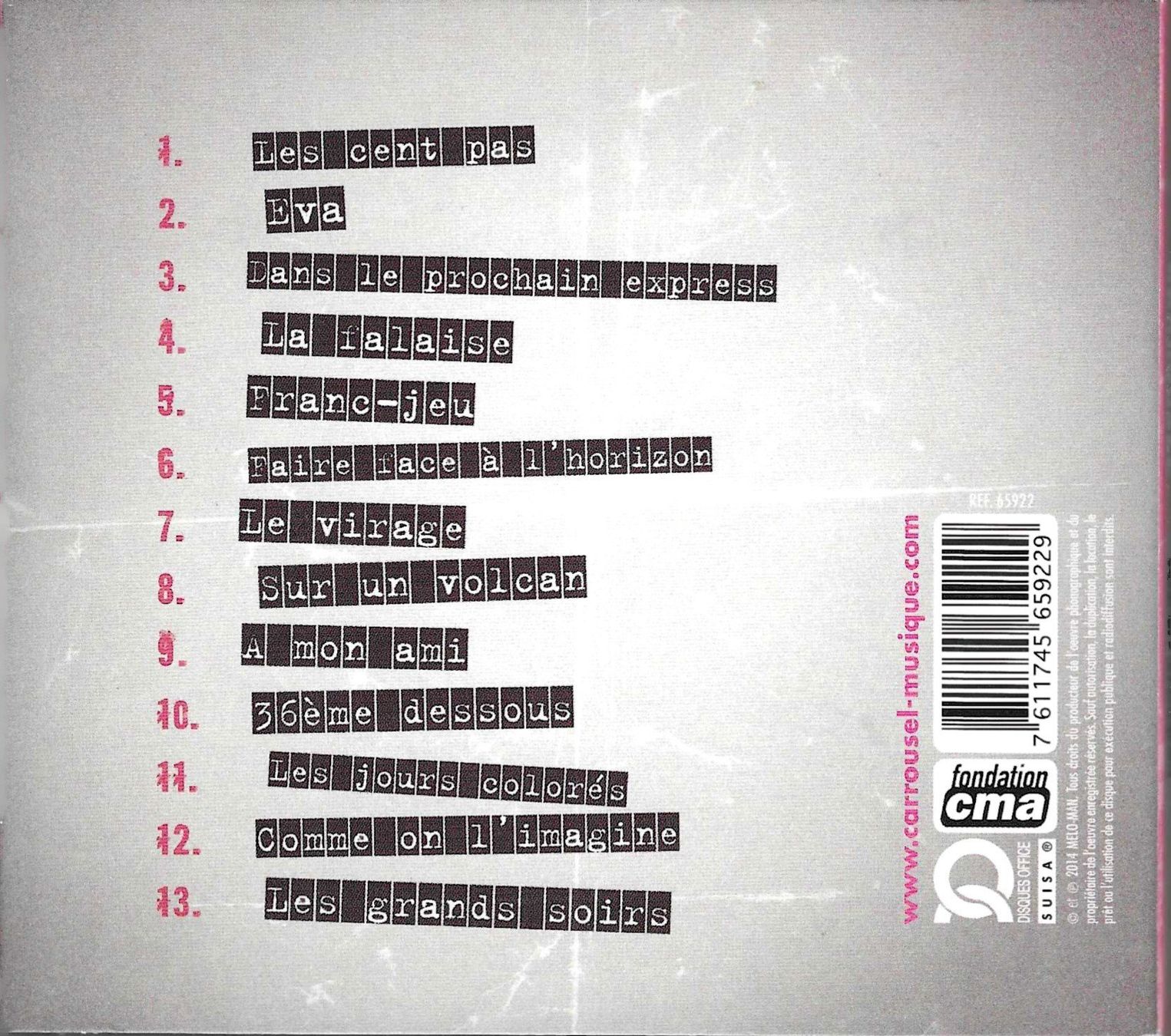 CDs: Carrousel CD Digipack - L'euphorie – D'occasion à Savagnier par Ne2065 1