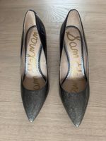Sam Edelman Lack Pumps, Grösse 37, Glitzer, Schwarz ✨