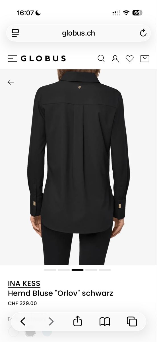 Ina Kess Camicette: INA KESS Hemd Bluse "Orlov" schwarz XXS neu – Nuovo (secondo la descrizione) da Habsburg venduto da franziska_81 2
