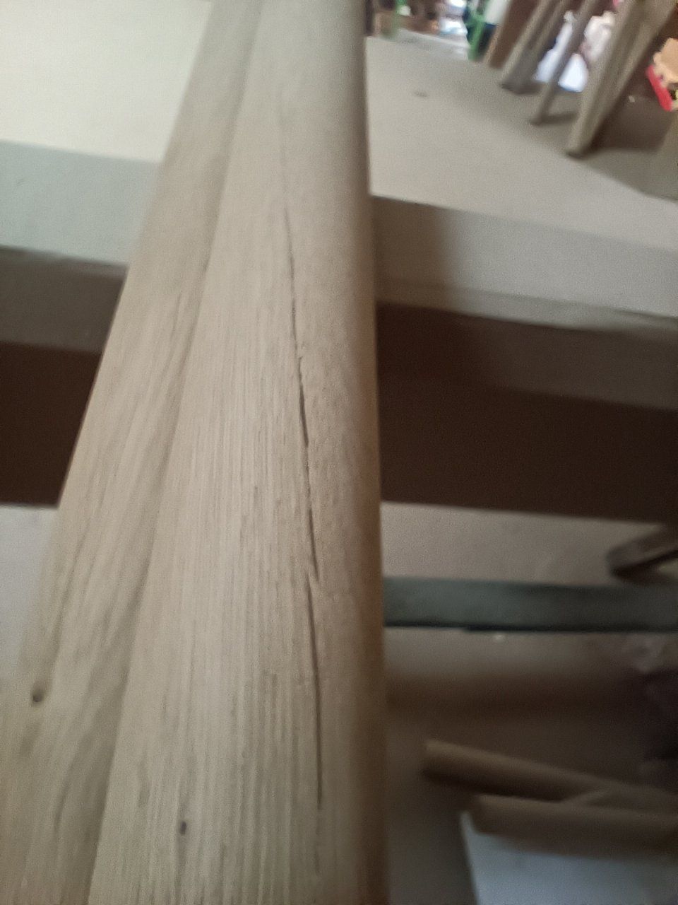 Holzartikel: 2 Stk. Handlauf Rundstab Eiche D: 45 mm Los 202 – Neu (gemäss Beschreibung) aus Sulgen von Wag0815 3