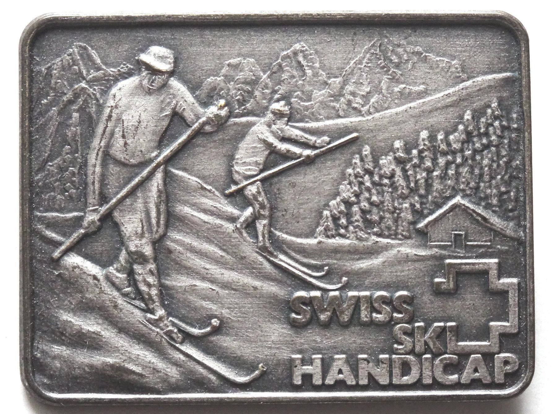 Medaglie: Anstecker, Swiss Ski Handicap, silberfarben – Usato da Walzenhausen venduto da dream-day