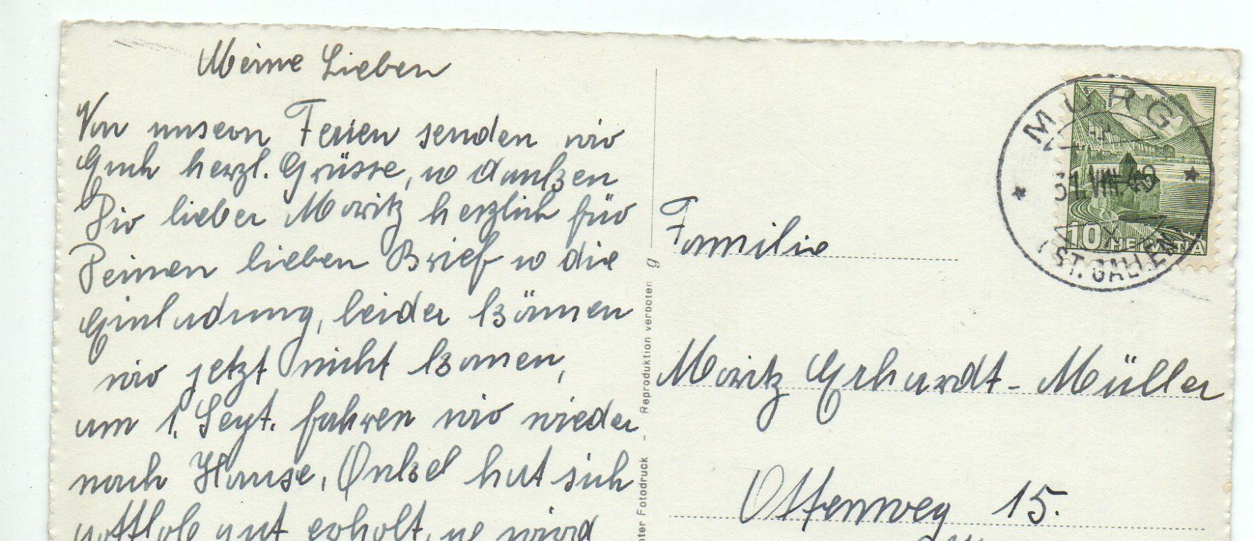 Cartoline postali: MURG am Walensee – Usato da Jona venduto da philajona 1