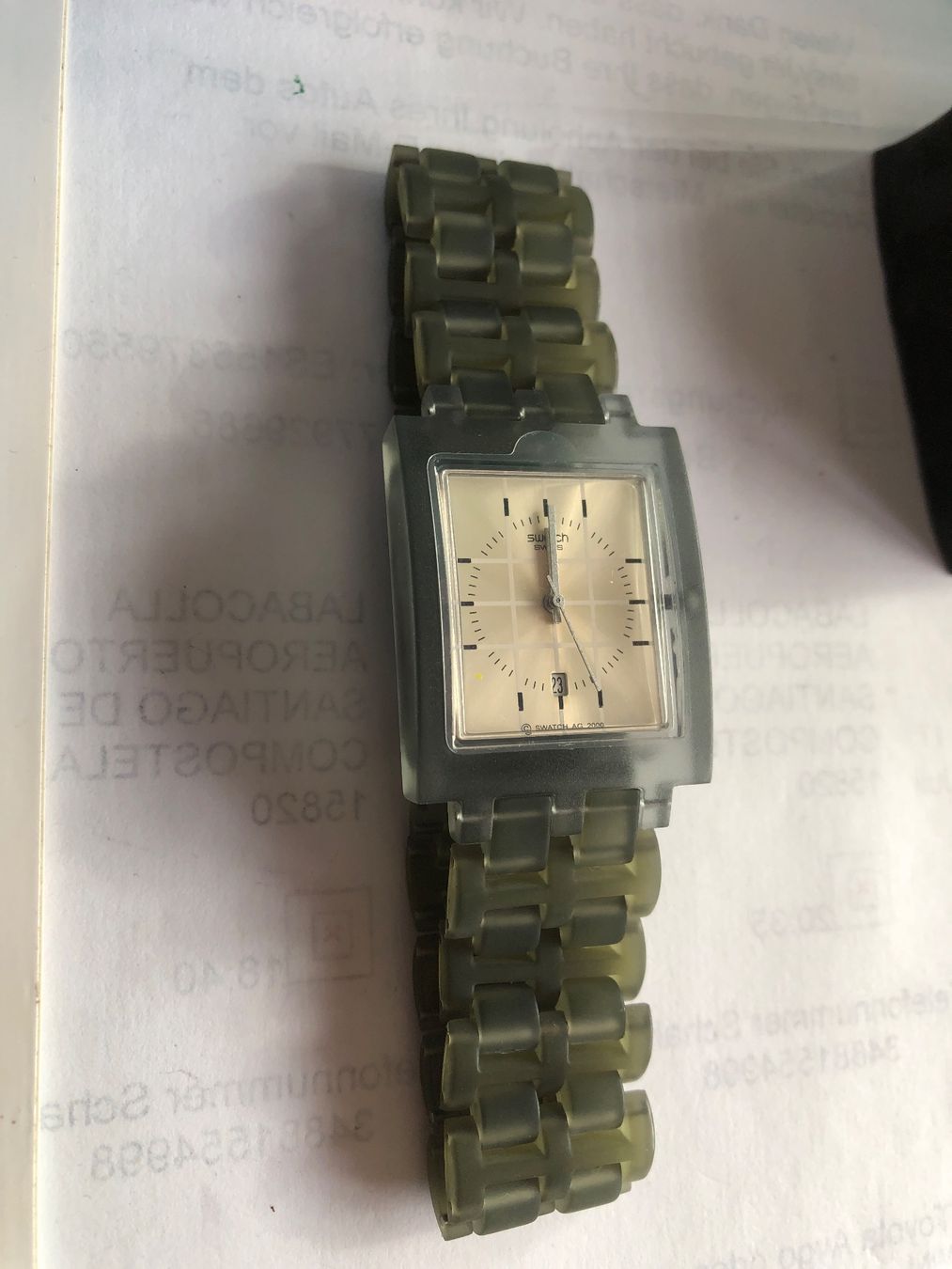 Swatch Montres: SWATCH SQUARE SYNTHETIC von 2000 – Neuf avec emballage d'origine à Biel/Bienne par winnertaco 3