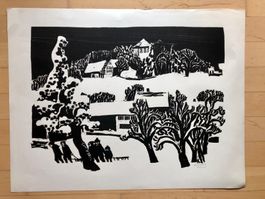 Holzschnitt von Heinz Keller 1967