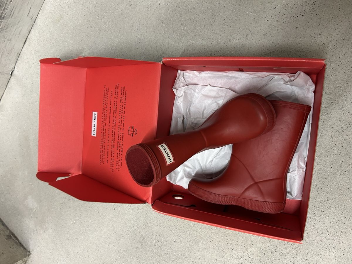 Hunter Scarpe per ragazzi: Rote Hunter Gummistiefel, UK 7 – Usato da Zürich venduto da iva_c9dw 2