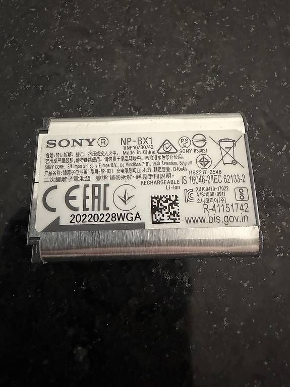 Batterie: Sony Digitalkamera-Akku NP-BX1 – Usato da Schöftland venduto da Golf_R20 2