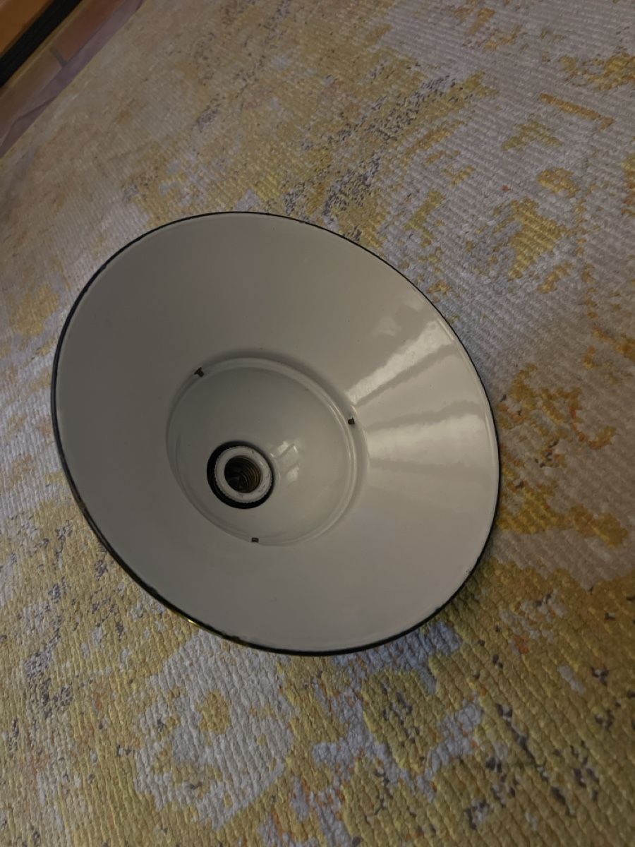 Lampen: Antike Vintage Industrie Lampe Email – Gebraucht aus Horgen von Aruscha 2