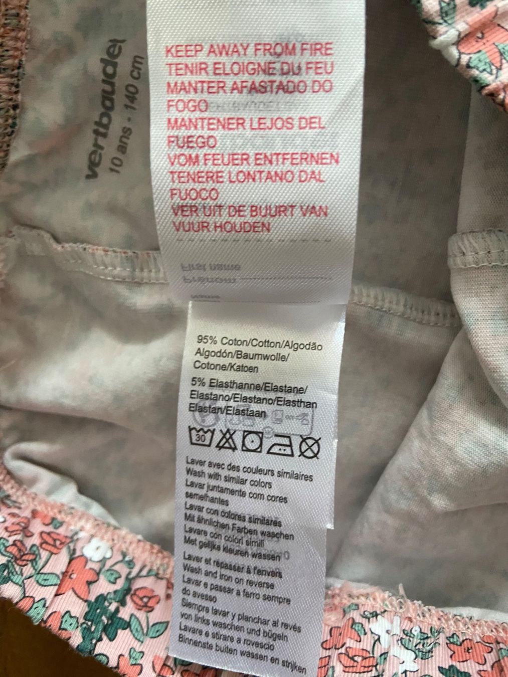 Collant & Leggings: Leggins BLUMEN vertbaudet, 140cm, Baumwolle & Elastan, BRIEF – Usato da Bassersdorf venduto da jgo_9mfk 2
